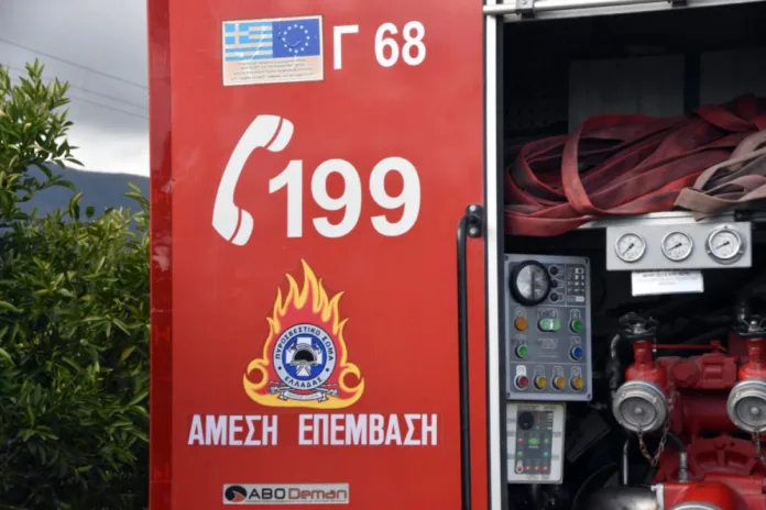 Πυρκαγιά σε αγροτοδασική έκταση στην Άνω Βροντού Σερρών